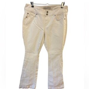 Torrid flare jeans white 12